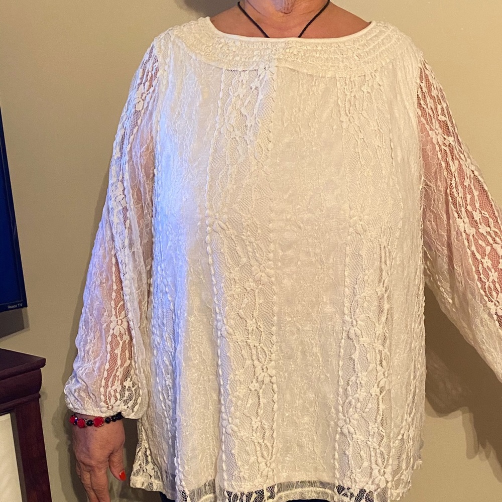 Lace Cream Blouse